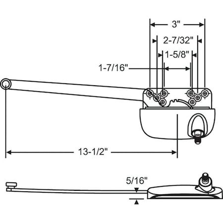 Strybuc Single Arm Casement Operator 36-152-3E
